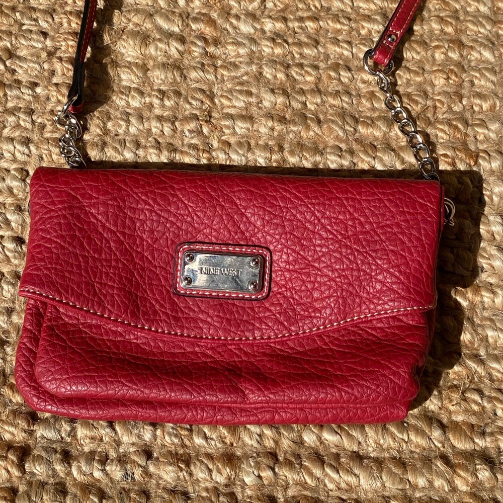 Nine West Cherry Red Crossbody Bag